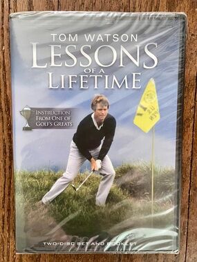 Tom Watson Lessons of a Lifetime 2010 Instructional Golf DVD 2 Disc with Booklet